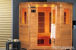 Lars 4 Topline 3 Personen Infrarotkabine & Infrarotsauna / 2000 Watt / Infrarot Wärmekabine und viele Extras - 1